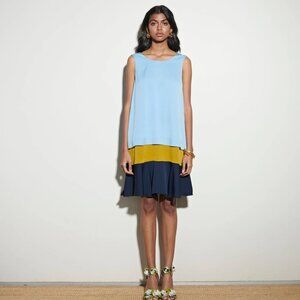 Diane Von Furstenberg Liza 3 colour layered dress, Small